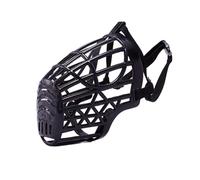 KFGISD, Anti Barks Muzzle,Breathable,Adjustable,Padded,Allows Panting And Drinking,Plastic,Comfortable,Breathable,Dog Muzzle Cover(Black 1,No. 3)