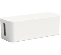 KFGISD, Anti-skid Detachable Cap Power Strip Storage Box for Office Cable Management Box ,Cable Storage Box(White M)