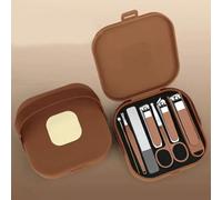 KFGISD, Anti-Splash Nail ClipperSet Hand in Hand with Nail Clippers...,Nail Clippers(Y37 Brown 7pieces)