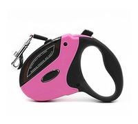KFGISD, Automatic Dog Leash Lead Pet Automatic Extending Dog Leash 5M 50Kg Retractable Traction Rope Walking Lead,Dog Traction Leash(Pink)