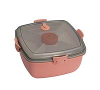 KFGISD, Bento Picnic 6 Grid Salad Dressing Container Lunch Box Set Stude,Lunch Boxes,Lunch Boxes(Pink)