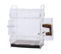 KFGISD, bird cages Large Bird Carriers Acrylic Birdcages Pet Products Flight Cage Parrot Bird Cage Portable Durable,Bird Cages(Set A)