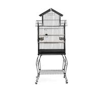 KFGISD, bird cages Large Bird Carriers Metal Bird Cage Medium Small Parrot Flight Cage Detachable Rolling Stand Birdcages,Bird Cages