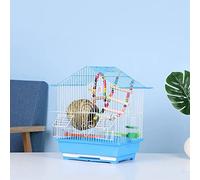 KFGISD, bird cages Wrought Iron Birdcages Small Parrot Bird Cage Household Metal Bird Carriers Portable Pet Products Flight Cage,Bird Cages(Blue A)