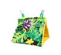 KFGISD, Bird Nest House Bird Nest Hanging Open Hook Design Comfortable Printing Parrot Hammock For Small Pets Bird Supplies M,Birdhouse(M)