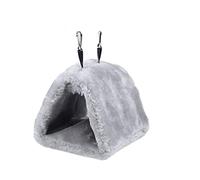 KFGISD, Bird Nest House Pet Bird Parrot Parakeet Budgie Warm Hammock Cage Hut Tent Bed Hanging Cave G,Birdhouse(C)