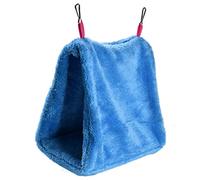 KFGISD, Bird Nest House Pet Bird Parrot Parakeet Budgie Warm Hammock Cage Hut Tent Bed Hanging Cave G,Birdhouse(B)