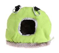 KFGISD, Bird Nest House Warm Soft Plush Birds Bed House Hut Hanging Cage Hamster Parrot Hammock Thicken Nest Bird Hanging Swing Bed Cave,Birdhouse