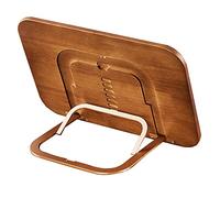 KFGISD, Book Stand for Reading, Wooden Cookbook Holder Stand, Laptop Stand for Couch with 8 Angle Adjustments,Home Office Textbook Music Document Tablet Display Stand,Computer Stands