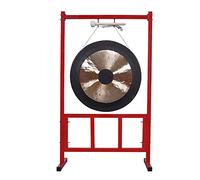 KFGISD, Brass Hand gong with Black Edge 40cm Brass gong with Round Hammer for Percussion Instrument of Church Opera orchestramini gong,Gongs(2,50cm)