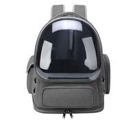 KFGISD, Breathable Pet Bubble Backpack for Kitty Small Dog Foldable Airline Approved Transparent Travel Backpack,Gray,Pet Backpacks