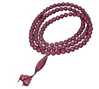 KFGISD, Buddhist Prayer Beads Bracelet,Bead Bracelet,Prayer Beads,108 Indian Rosewood Multi-Circle Beaded Bracelet Necklace,Buddhist Prayer Beads