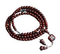 KFGISD, Buddhist Prayer Beads Bracelet,bead bracelet,Prayer Beads,Charming 6MM Zambian Blood Sandalwood Multi-Circle Beaded Bracelet,Buddhist Prayer Beads