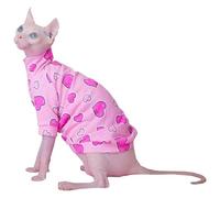 KFGISD, CAT T-Shirt, Suitable for Sphynx and Other Hairness Cats ，Cat Clothing(L+)