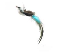 KFGISD, Cat Toys Handfree Feather Cat Wand With Bell Powerful Suction Cup Kitten Interactive Hunting Exercise Toy 1Pcs 14,Cat Toys