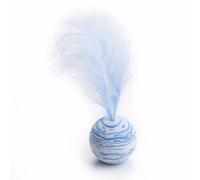 KFGISD, Cat Toys Star Ball Plus Feather Foam Ball Throwing Toys Interactive Plush Toys 6Pcs Blue,Cat Toys