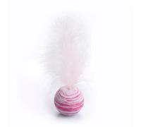 KFGISD, Cat Toys Star Ball Plus Feather Foam Ball Throwing Toys Interactive Plush Toys 6Pcs Pink,Cat Toys