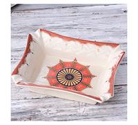 KFGISD, Ceramic Ice Crack Rectangle Desktop Ash Tray, Ash Holder for Smokers, Ashtrays for Indoor, Outdoor, Patio, Home, Office,Ceramic Ashtray(B)