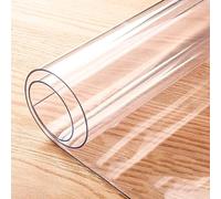 KFGISD, Clear Chair Mat Home Office Computer Desk Floor Carpet, Refrigerator Mat, 1.5mm Clear Anti-slip Pvc Floor Protector,Transparent Desktop Protector(120x600cm(4ftx19.5ft))