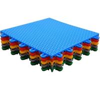 KFGISD, Color PP Sport Course Tiles, Easy to Install Modular Interlocking Floor Mats, Outdoor Basketball Course Floor Tiles,Sports Ground Tiles(Green)