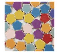 KFGISD, Creative Ceramic Mosaic Tiles DIY Hobbies Craft Art Handmade Decorative Materials Various Mixes Irregular Mini Mosaic Tile 100g,Mosaic Tiles(R)