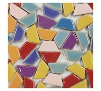 KFGISD, Creative Ceramic Mosaic Tiles DIY Hobbies Craft Art Handmade Decorative Materials Various Mixes Irregular Mini Mosaic Tile 100g,Mosaic Tiles(M)
