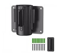 KFGISD, Crowd Control Wall Barrier with 2M/3M/5M Red Belt-Retractable Safety Wall Queue Barrier for Retail Stores Airports Banks School,Retractable Barrier Belt(A,5M/16.4FT)