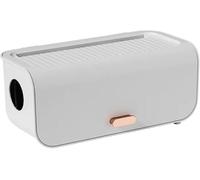 KFGISD, Desktop Cable Storage Box Power Line Storage Case Dustproof Waterproof Charger Socket Organizer ,Cable Storage Box(White)