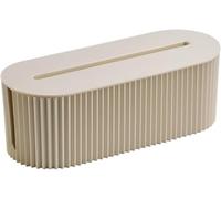 KFGISD, Desktop Cord Organizer Large Capacity Power Cord Box with Lid Cord Safety Storage Box ,Cable Storage Box(Sand Color)