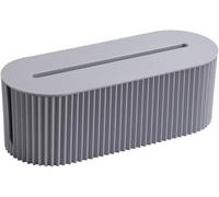 KFGISD, Desktop Cord Organizer Large Capacity Power Cord Box with Lid Cord Safety Storage Box ,Cable Storage Box(Graphite Grey)