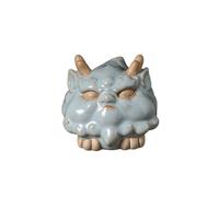 KFGISD, Divine Beast Figurine Ceramic Tea Pet Desk Ornament, Tearoom Table Decoration Gifts,Tea Pets(B)
