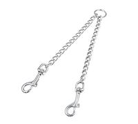 KFGISD, Dog Double Lead Double Dog Leash Strong Iron Chain Dog Leash Running Walking Pet Leash Lead For 2 Dogs S,Dog Traction Leash(XL)