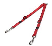 KFGISD, Dog Lead Splitter Pink Nylon Adjustable Double Dog Leash Running No Tangle Dog Walking Lead Leash Trainer Dogs Splitter Lead L,Dog Traction Leash(Red,M)