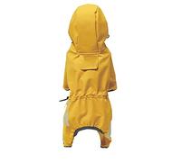 KFGISD, Dog Raincoat All-Inclusive Four-Legged Waterproof Rain Poncho Rainy Pet Clothes Small And Medium-Sized Dog,Rain Coat for Dogs(Yellow,XL)