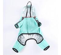 KFGISD, Dog Raincoat Summer Thin Jumpsuit Raincoat for Dogs Pet Cloak Small Medium Dog Teddy Waterproof Jacket,Rain Coat for Dogs(Blue,XXL)