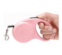 KFGISD, Dog Retractable Lead Leash 3M Retractable Dog Leashes Automatic Adjustable Extending Nylon Dogs Leash Rope For Puppy Cats Gray,Dog Traction Leash(Pink)
