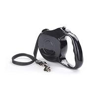 KFGISD, Dog Retractable Lead Leash 5M Durable Dog Leash Automatic Retractable Nylon Dog Lead Extending Puppy Walking Leads,Dog Traction Leash(Black)