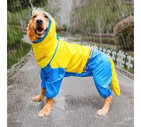KFGISD, Dog Riancoat Jumpsuit Rain Coat for Dogs Pet Cloak Jacket Four-Leggedwaterproof All-Inclusive Raincoat,Rain Coat for Dogs(Yellow,4XL)