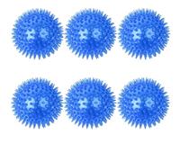 KFGISD, Dog Toys Cat Puppy Sounding Toy Squeaky Tooth Cleaning Ball Training Pet Teeth Chewing Toy Thorn Balls 6Pcs Red 9Cm ，Dog Toys(Blue 9cm)