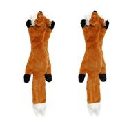 KFGISD, Dog Toys Cute Plush Toys Squeak Pet Plush Toys Dog Chew Squeaky Whistling Involved Squirrel Dog Toy 2Pcs 04 ，Dog Toys(2)