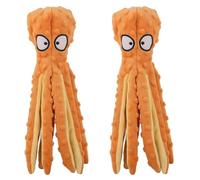KFGISD, Dog Toys Pet Chew Toy Outdoor Interactive Training Dog Supplies Squeaker Squeaky Plush Molar Toy 2Pcs Octopus D ，Dog Toys(Octopus C)