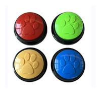 KFGISD, Dog Toys Recordable Dog Training Buttons Pet Talking Toys Pet Interactive Toys Speech Buttons Pet Toys 4Pcs A ，Dog Toys(B)