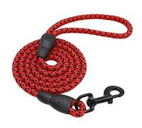 KFGISD, Durable Dog Leash Lead Durable Dog Leash Nylon Round Leashes Non Slip Pet Walking Lead Rope For Small Medium Dogs Cats Red,Dog Traction Leash(Red)