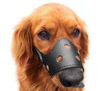 KFGISD, Durable With Strong Muzzle Basket,Dog Allows Panting,Drinking And Training,Suitable For Outing,Walking And Other Activities,Dog Muzzle Cover(Black,L)