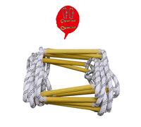 KFGISD, Fast to Deploy Easy to Use Weight Capacity up to 450Kg Multi-Purpose Evacuation Ladder/15M/49Ft,Rope Ladder(10m/33ft)