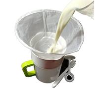 KFGISD, Flour Sifter Reusable Fine Mesh Wine Strainer Juice Soymilk Nut Milk Tea Nylon Filter Bag Bowl Shape Food,Flour Sifter(12x15cm)