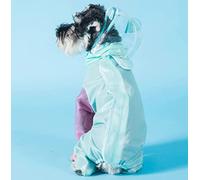 KFGISD, Four Legged Dog Raincoat Can Cut Small Puppy Clothes All Inclusive Waterproof Four-Season Pet Clothes,Rain Coat for Dogs(Blue,S)