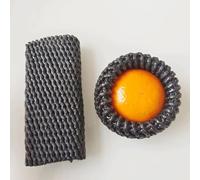 KFGISD, Fruit Protective Net Cover, for Home Garden Elastic Anti Collision Foam Network Pipe Transport Protect Packing Mesh Bag 140pcs,Foam mesh Sleeve(Black,12x7cm)
