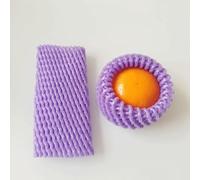KFGISD, Fruit Protective Net Cover, for Home Garden Elastic Anti Collision Foam Network Pipe Transport Protect Packing Mesh Bag 140pcs,Foam mesh Sleeve(Purple,12x7cm)