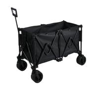 KFGISD, Gather Foldable Outdoor Storage Cart Picnic Car Camping Car Stall Cart Camping Car Small Pull Cart Trolley Cart,Camping Trolley(Black)